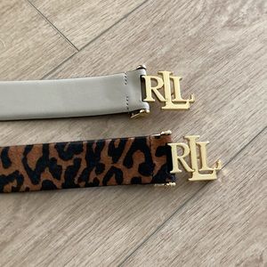 2 Ralph lauren belts